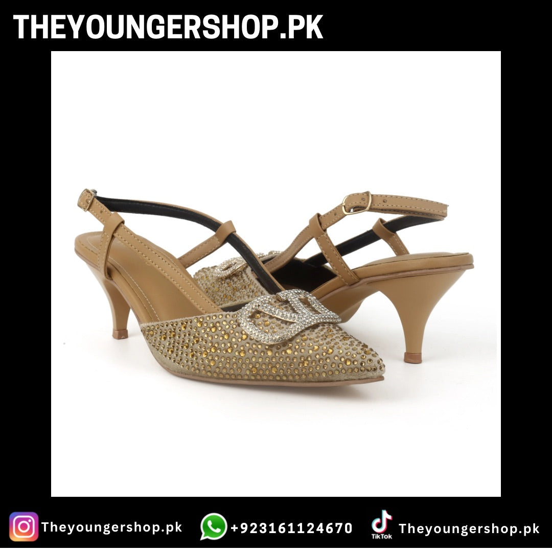 VLOGO SIGNATURE PUMPS - GOLDEN