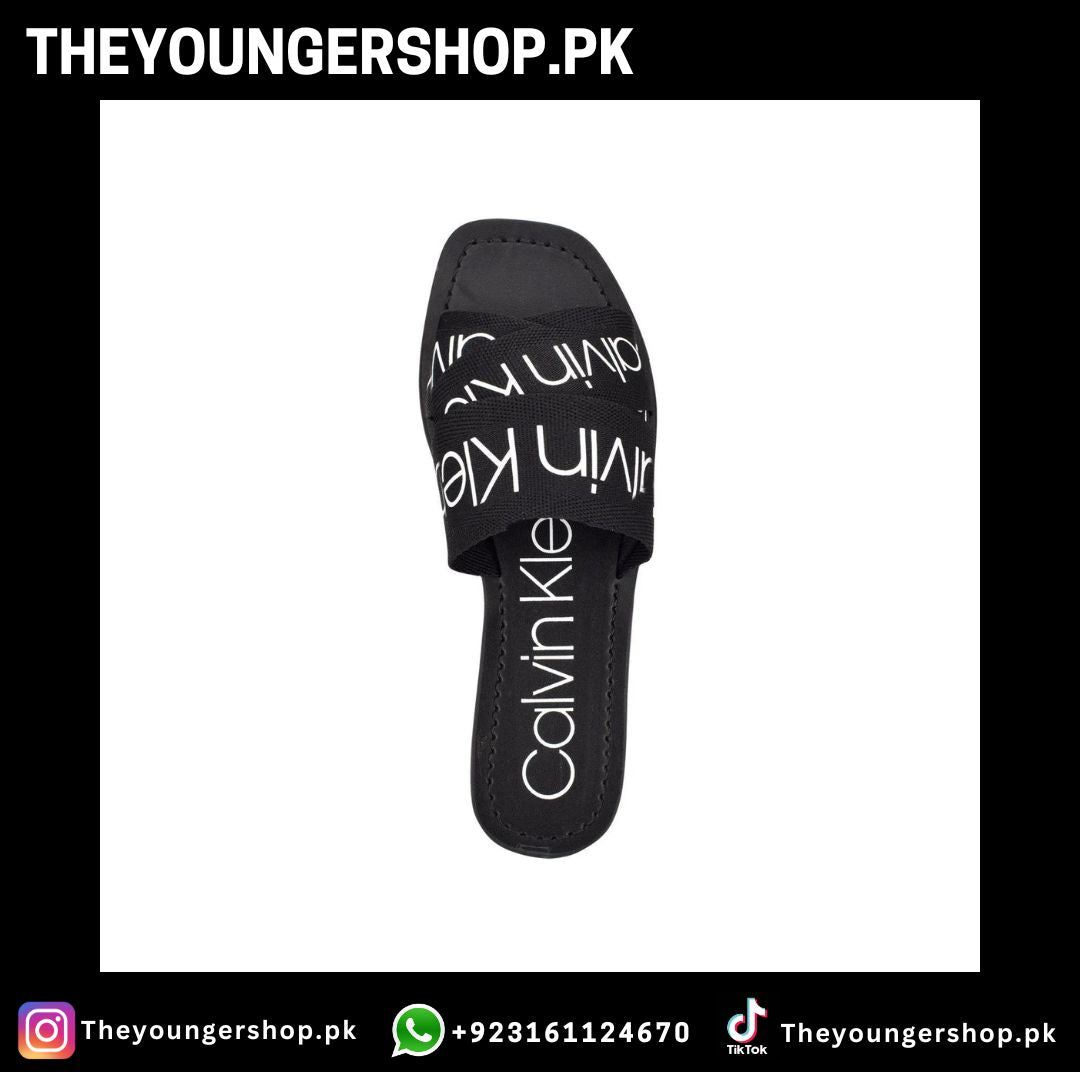 CK 'BAINY' LOGO SLIDES - BLACK