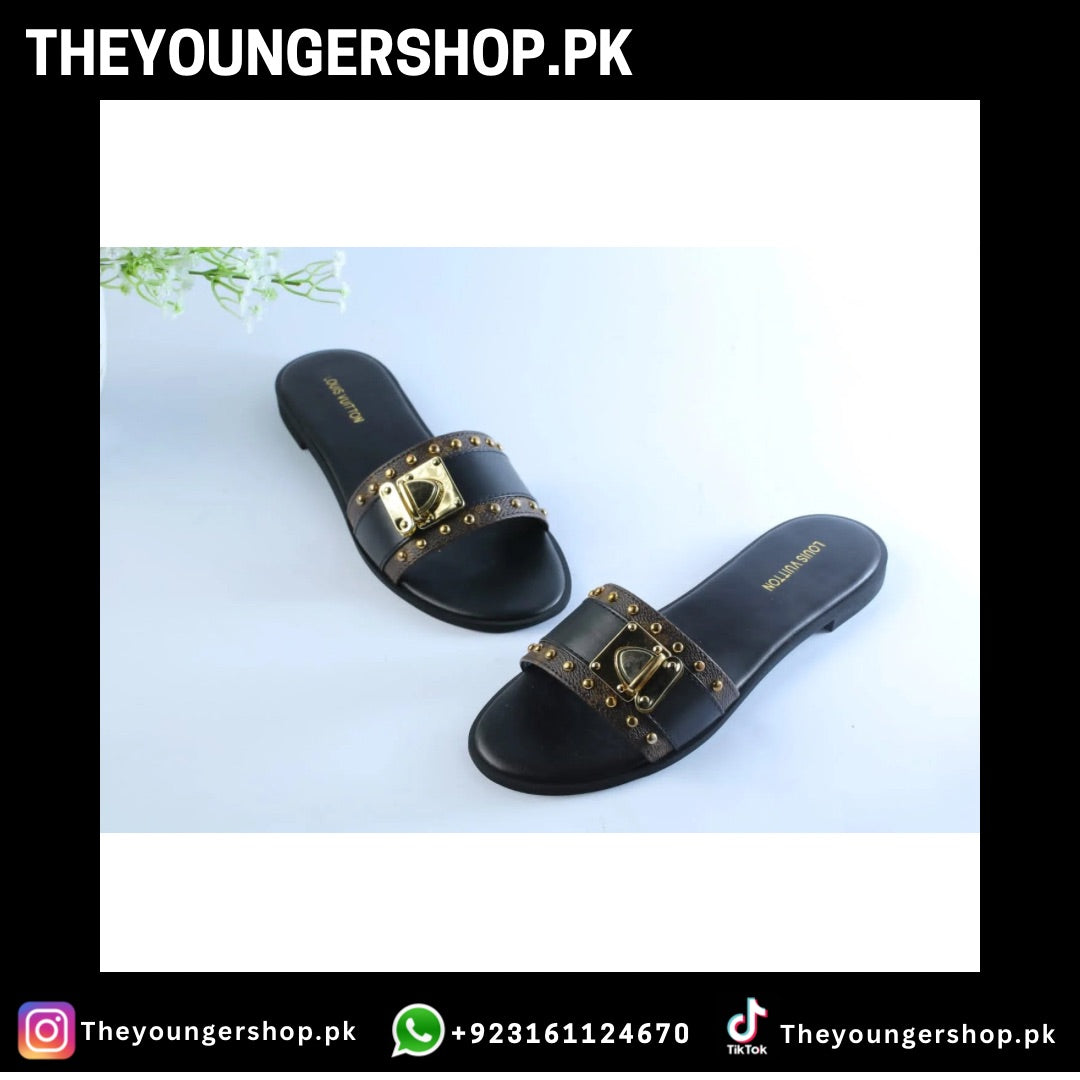 LV LOCK IT FLAT SLIPPERS