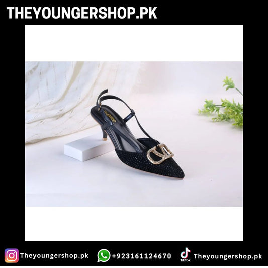 VLOGO SIGNATURE PUMPS - BLACK