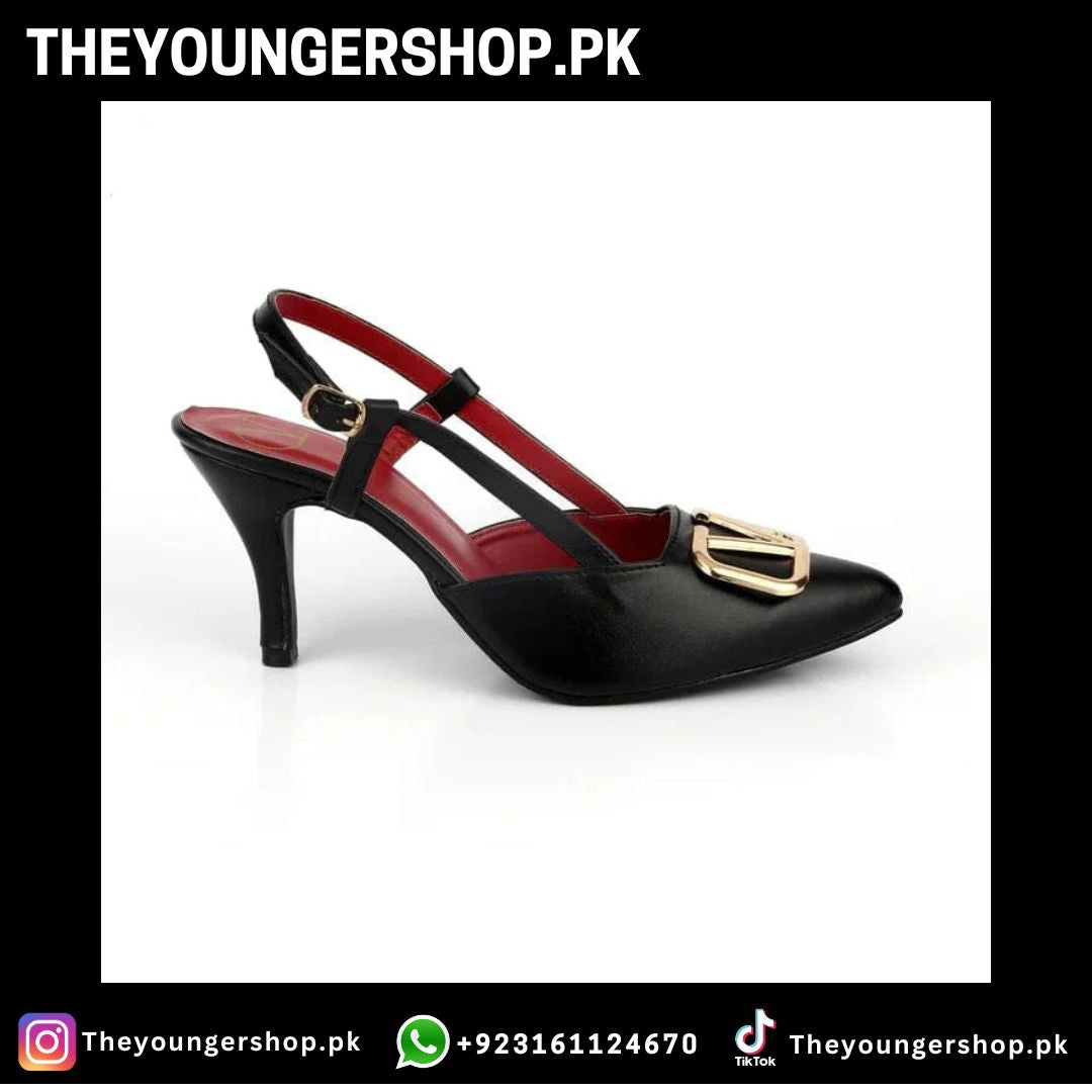 VALENTINO SLINGBACK PUMPS - BLACK