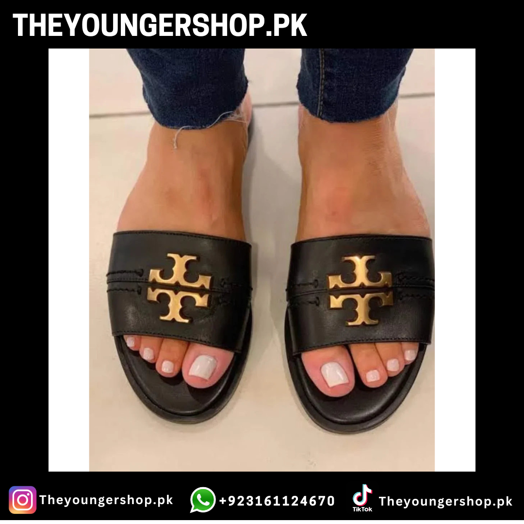 THEYOUNGERSHOP TB CASUAL SLIDES - BLACK