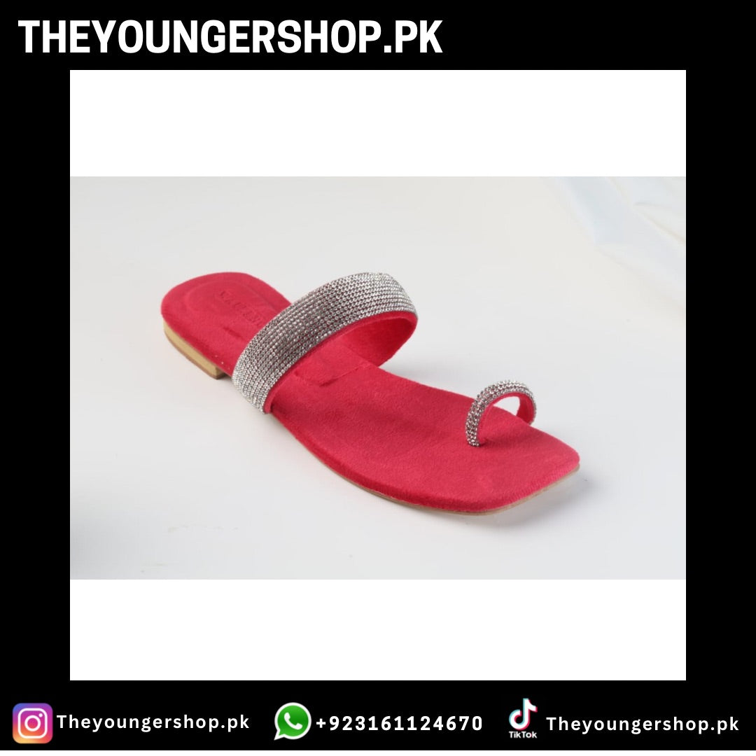 THEYOUNGERSHOP WOMEN'S MASH
STRAP SLIPPERS - PINK - THEYOUNGERSHOP.PK