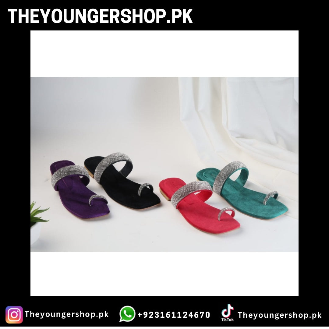 THEYOUNGERSHOP WOMEN'S MASH
STRAP SLIPPERS - GREEN - THEYOUNGERSHOP.PK