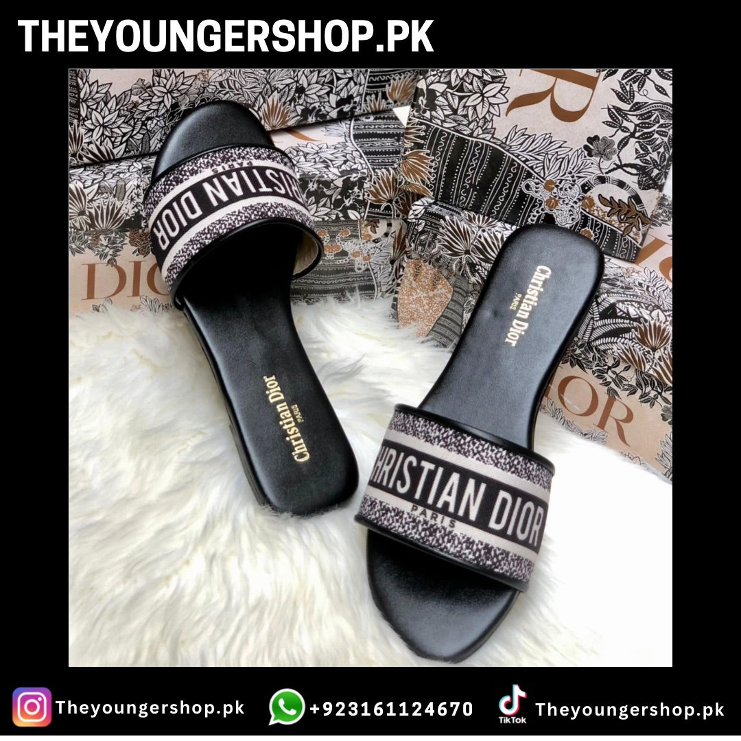 THEYOUNGERSHOP DIOR CASUAL FLATS - BLACK