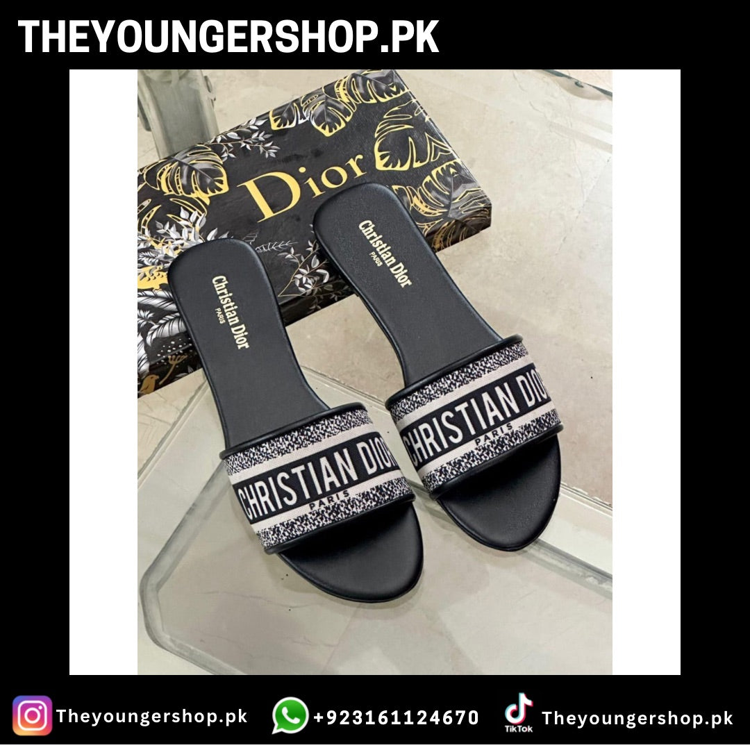 THEYOUNGERSHOP DIOR CASUAL FLATS - BLACK